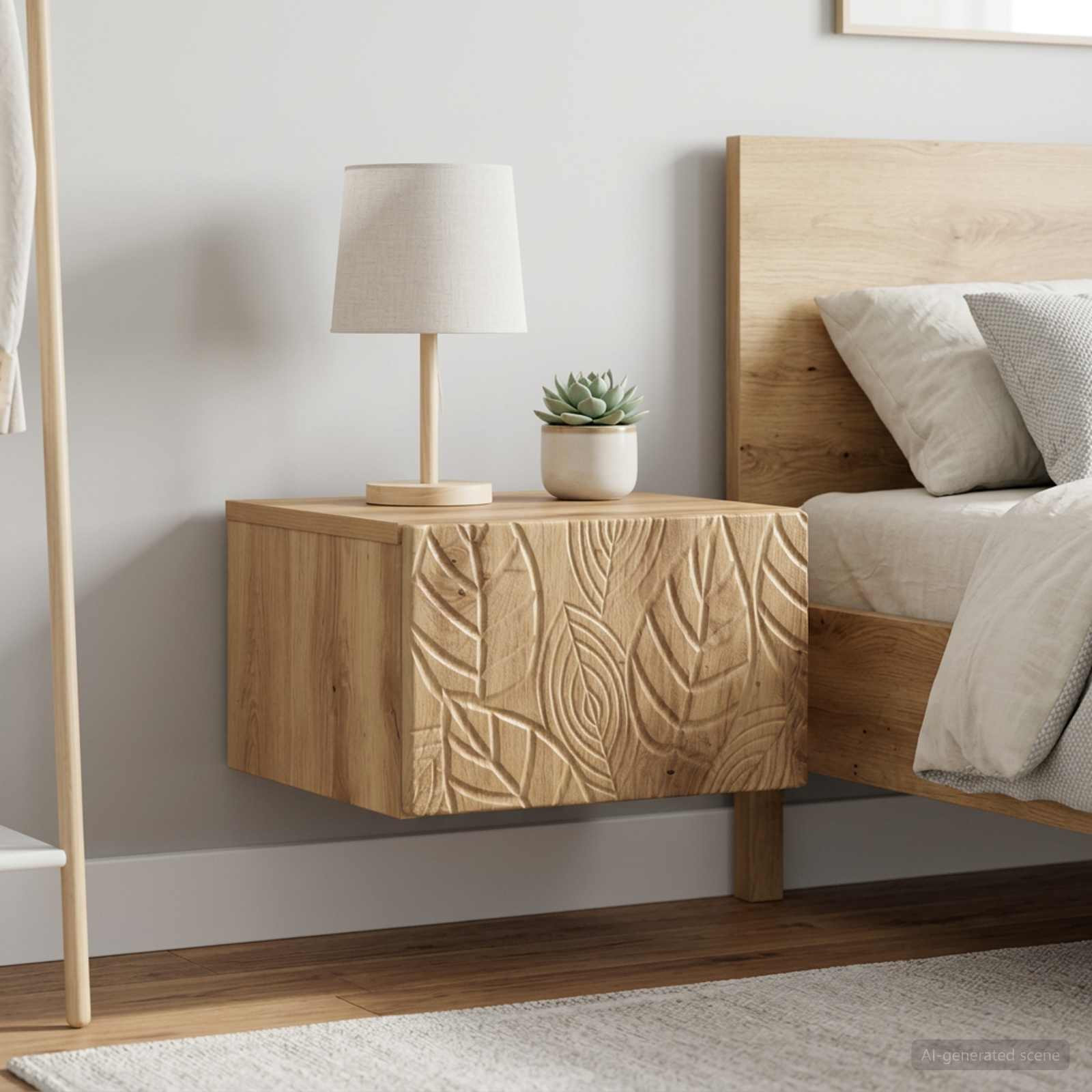 vidaXL Wandmontierter Nachttisch 2 Stk. Artisan-Eiche