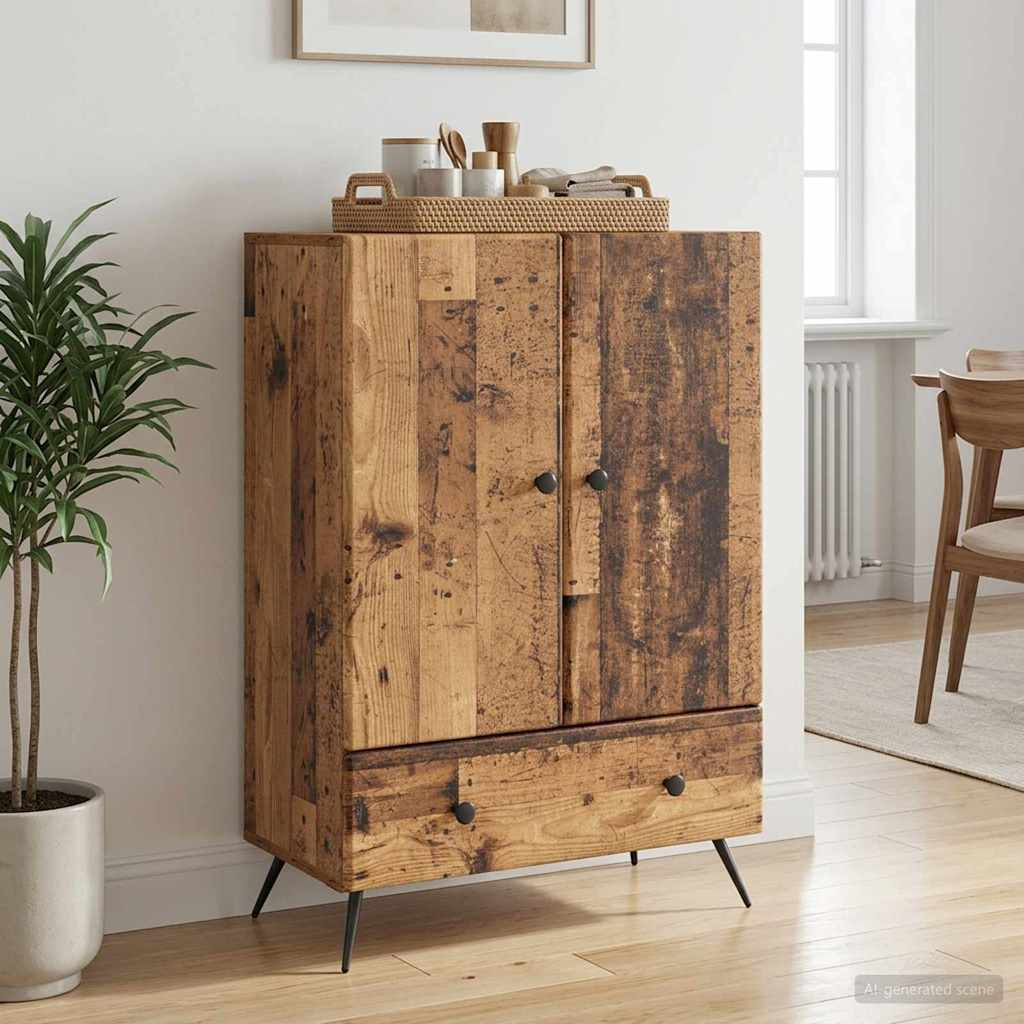 vidaXL Sideboard Altholz 66 x 34,5 x 95 cm Holzwerkstoff