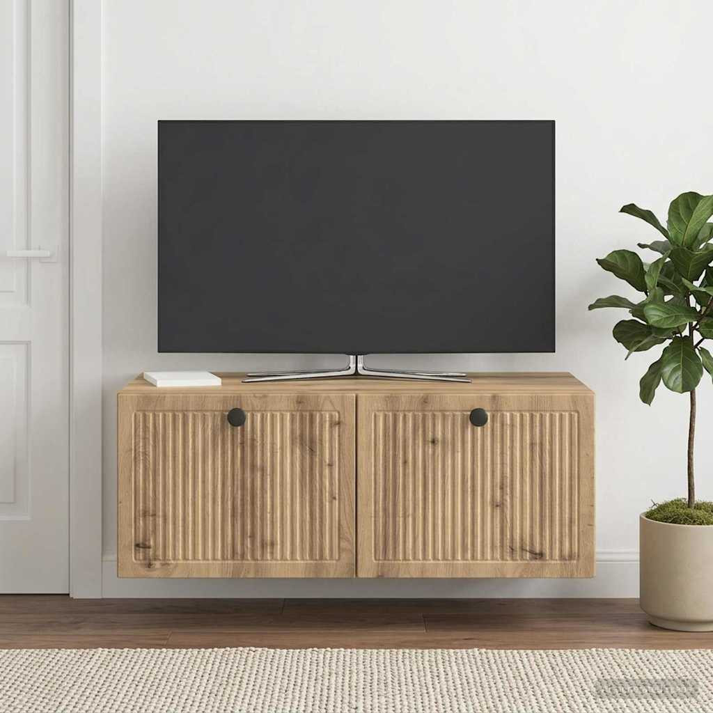vidaXL Wandmontierter TV-Schrank 78,5 x 41 x 30 cm Artisan-Eiche