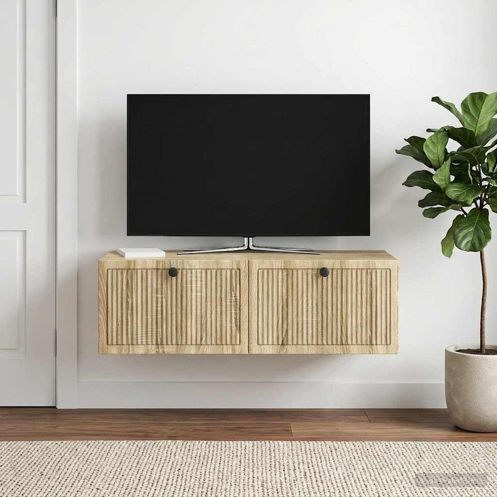 vidaXL Wandmontierter TV-Schrank Sonoma-Eiche 98 x 41 x 30 cm