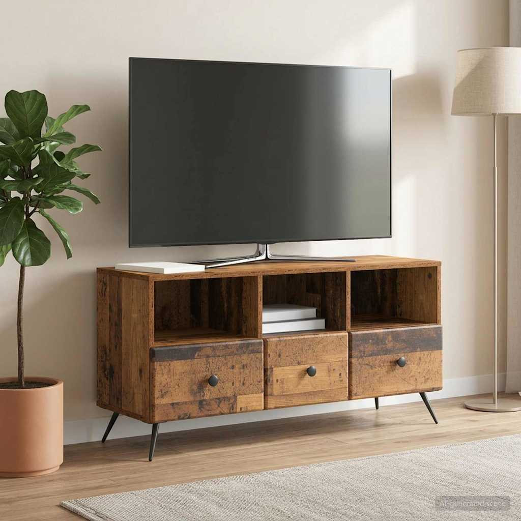vidaXL TV-Schränk Altholz 102 x 34,5 x 50 cm Holzwerkstoff