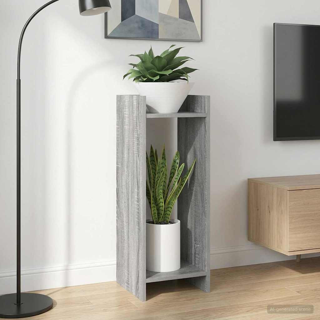 vidaXL Pflanzenständer 2 Stk. Graues Sonoma 30 x 30 x 80 cm