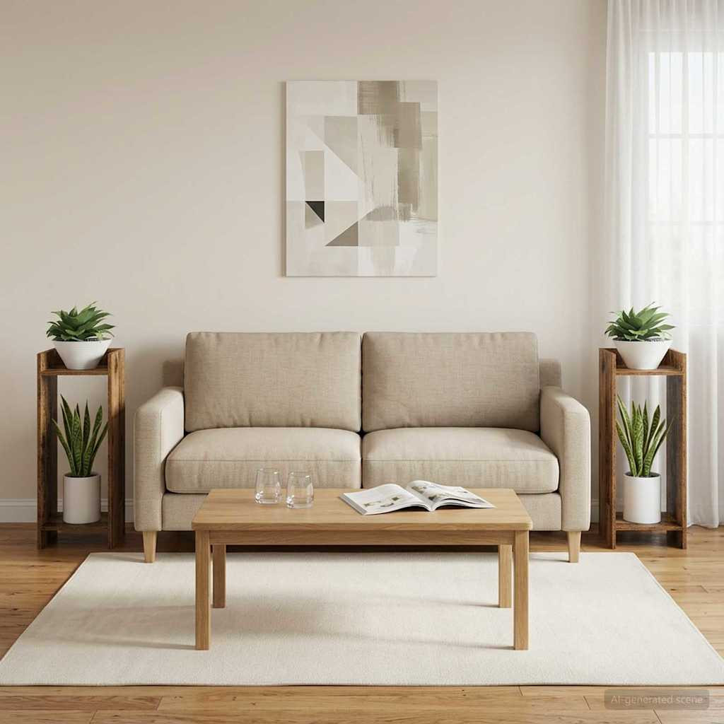vidaXL Pflanzenständer 2 Stk. Altholz 30 x 30 x 80 cm Holzwerkstoff