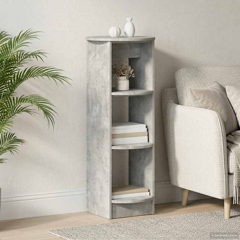vidaXL Seitenschrank Betongrau 40 x 40 x 100 cm Holzwerkstoff