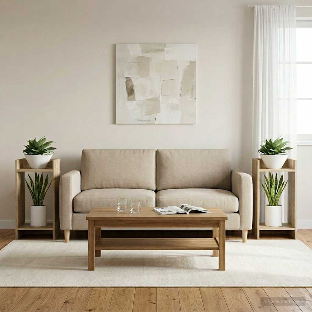 vidaXL Pflanzenständer 2 Stk. Sonoma-Eiche 30 x 30 x 60 cm