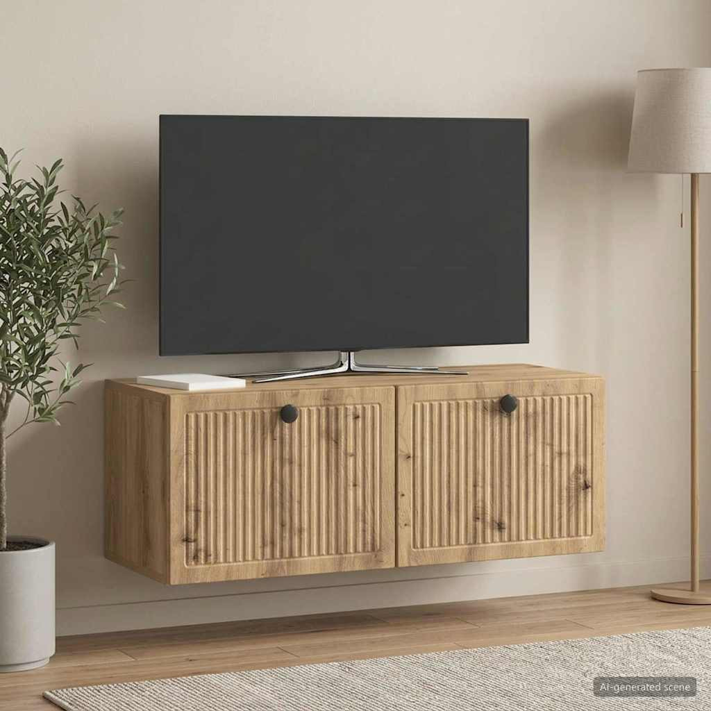 vidaXL Wandmontierter TV-Schrank 78,5 x 31 x 30 cm Artisan-Eiche