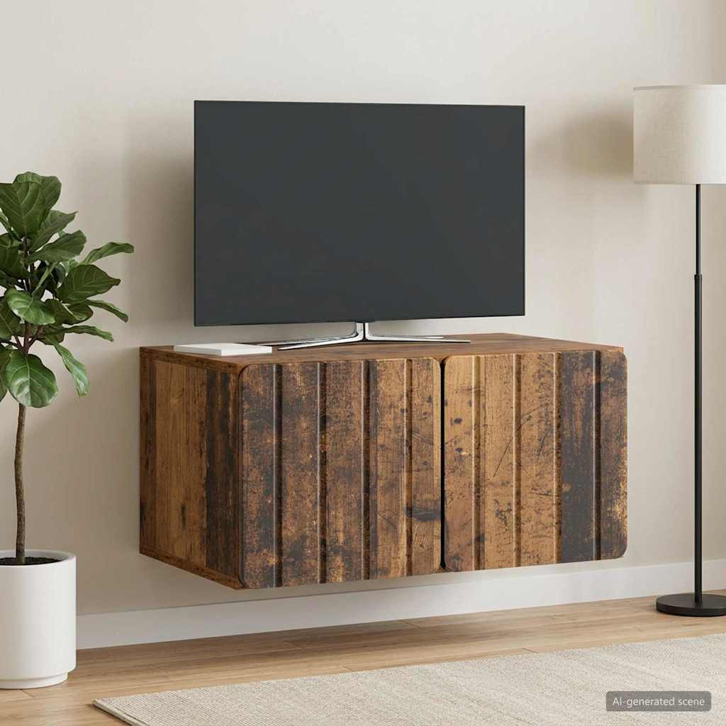 vidaXL Wandmontierter TV-Schrank 59,5 x 41 x 30 cm Altholz