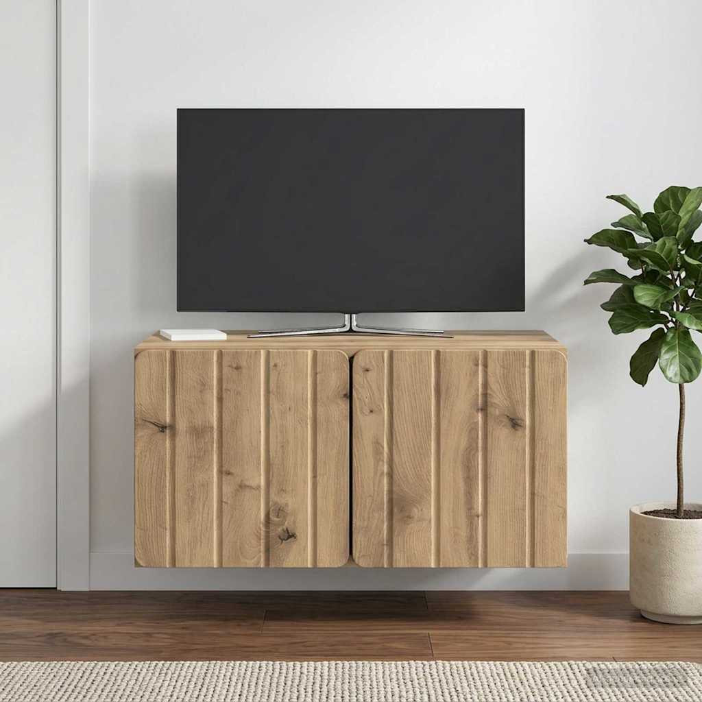 vidaXL Wandmontierter TV-Schrank 59,5 x 41 x 30 cm Artisan-Eiche