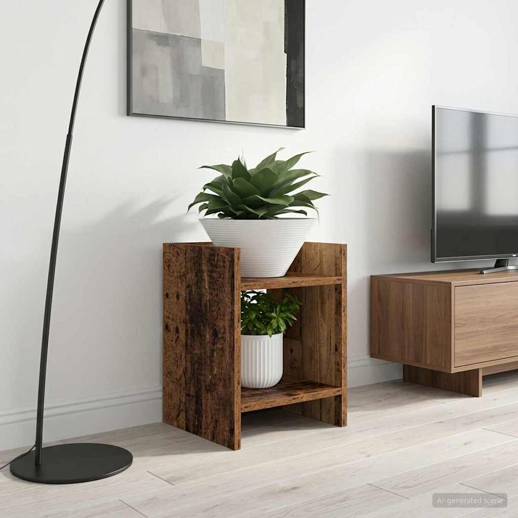vidaXL Pflanzenständer Altholz 30 x 30 x 40 cm Holzwerkstoff