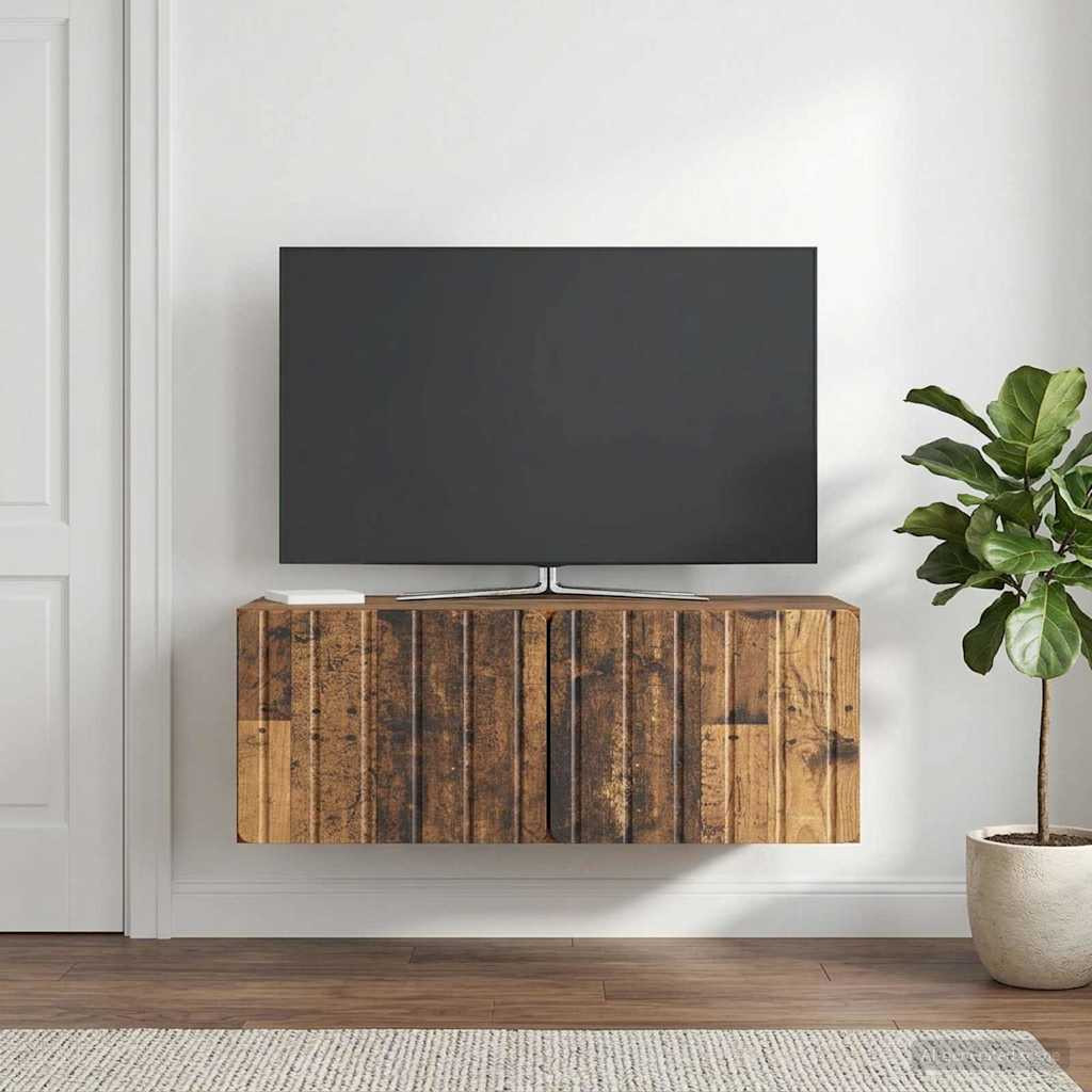 vidaXL Wandmontierter TV-Schrank 78,5 x 41 x 30 cm Altholz