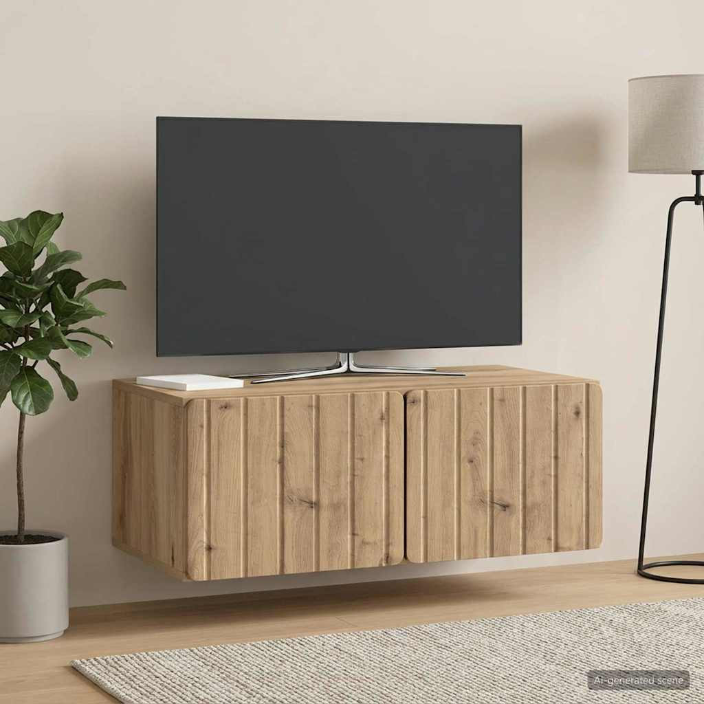 vidaXL Wandmontierter TV-Schrank 78,5 x 41 x 30 cm Artisan-Eiche