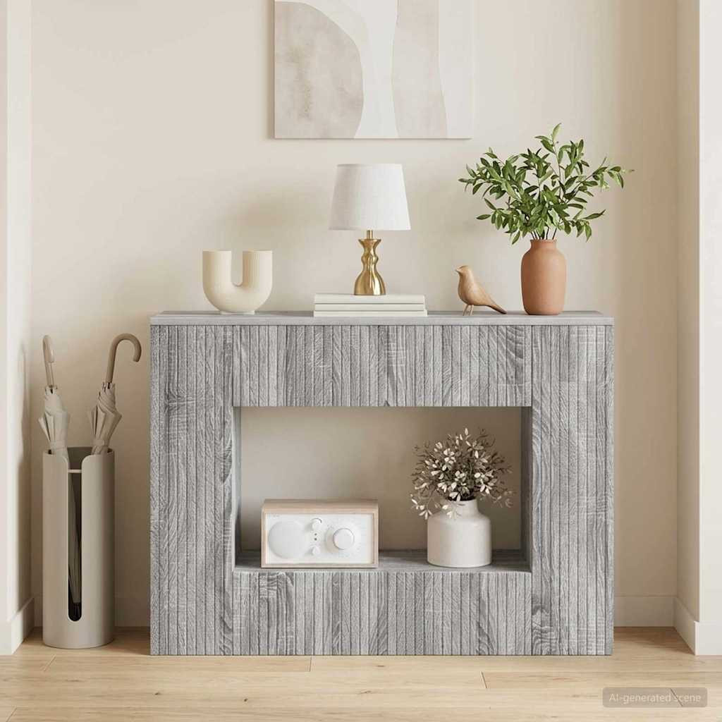 vidaXL Konsolentisch Graues Sonoma 101 x 29 x 74 cm Holzwerkstoff