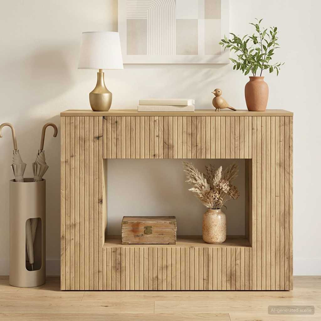vidaXL Konsolentisch Artisan-Eiche 101 x 29 x 74 cm Holzwerkstoff