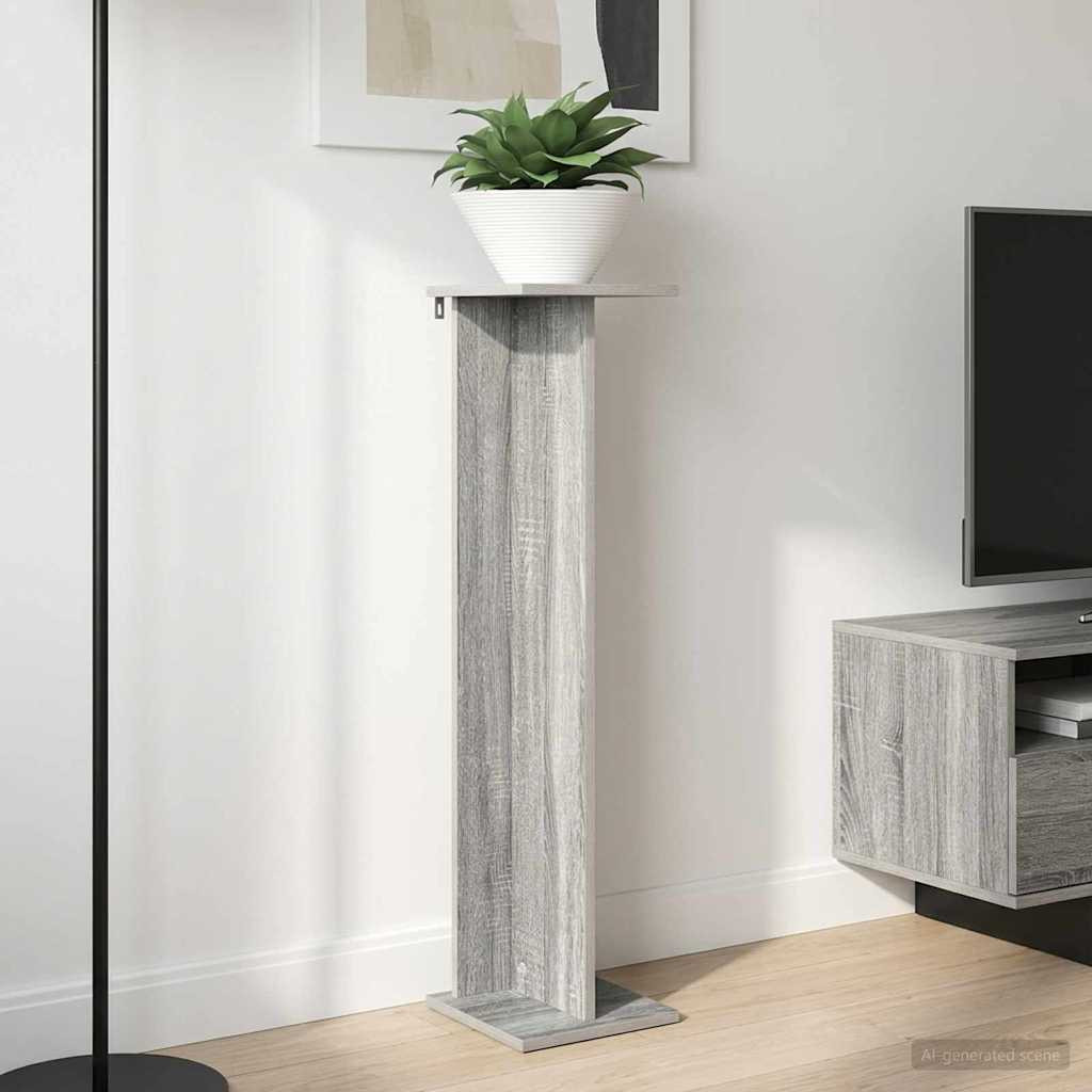 vidaXL Pflanzenständer 2 stk. Graues Sonoma 25 x 25,5 x 100,5 cm