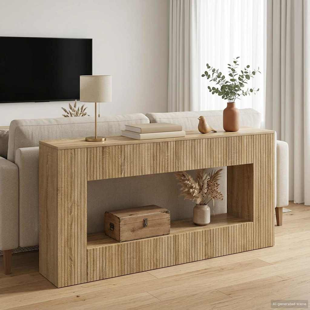 vidaXL Konsolentisch Sonoma-Eiche 155 x 29 x 74 cm Holzwerkstoff