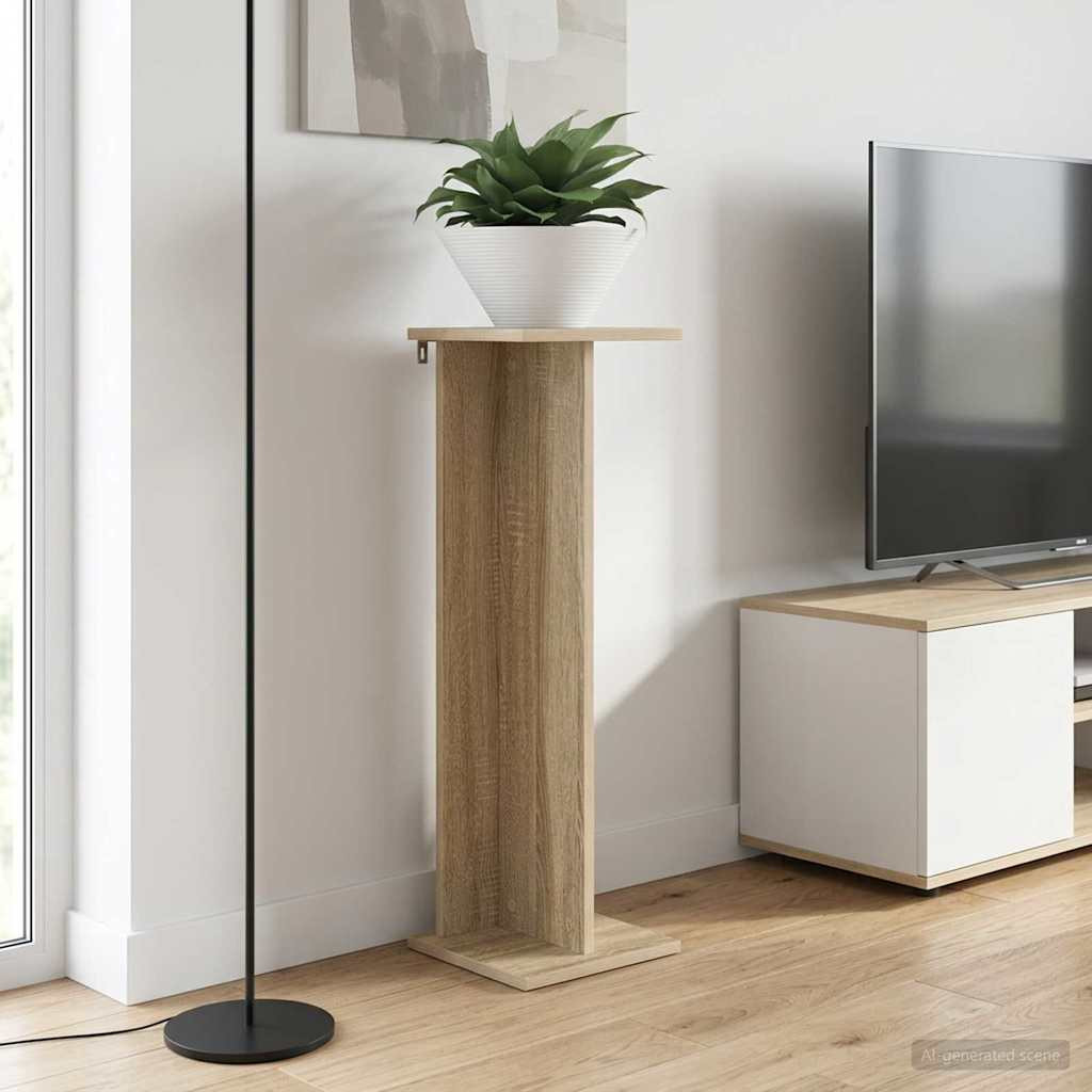 vidaXL Pflanzenständer 2 stk. Sonoma-Eiche 25 x 25,5 x 80,5 cm