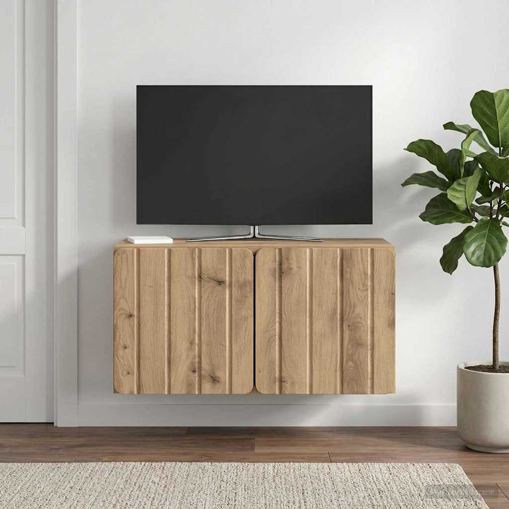 vidaXL Wandmontierter TV-Schrank 59,5 x 31 x 30 cm Artisan-Eiche