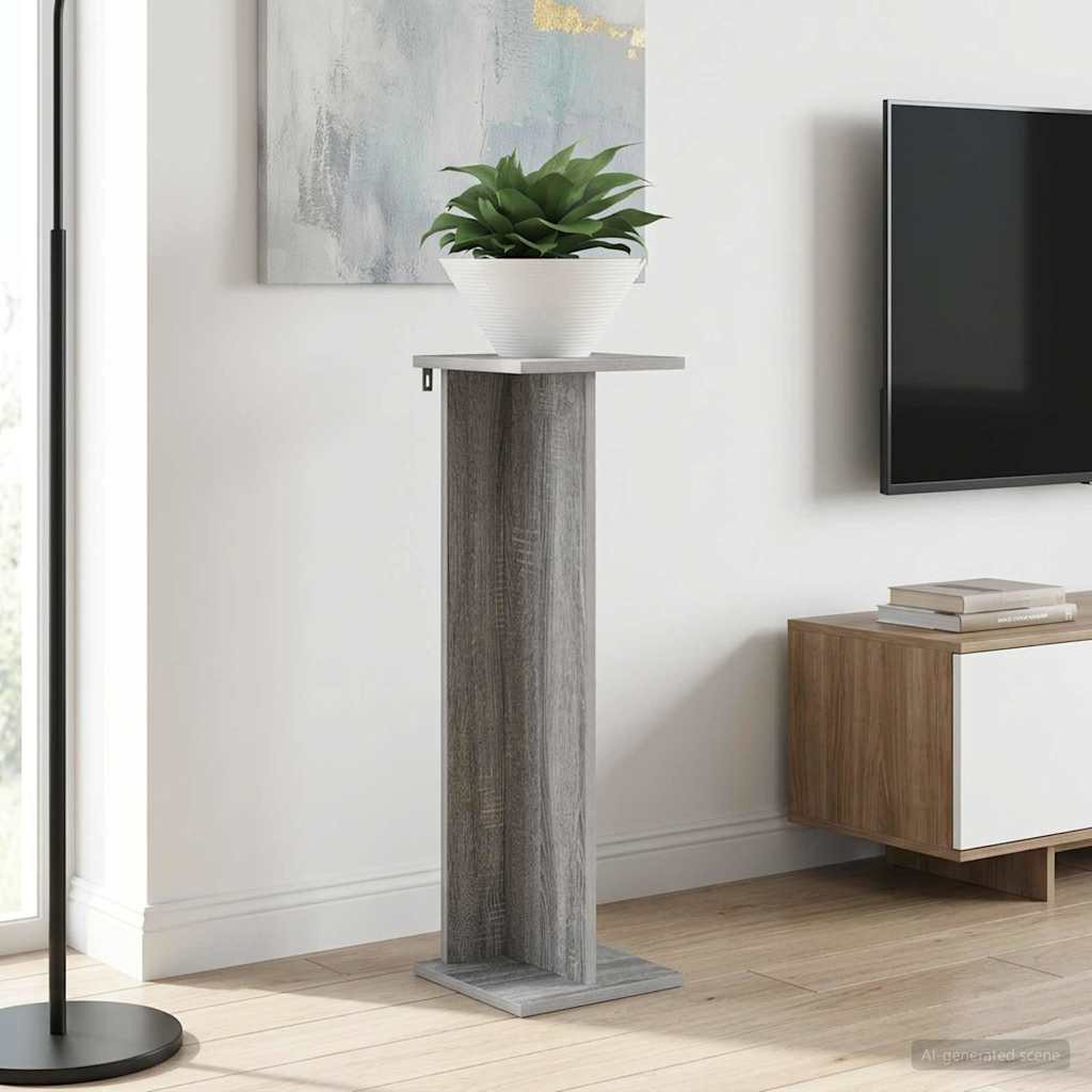 vidaXL Pflanzenständer 2 stk. Graues Sonoma 25 x 25,5 x 80,5 cm