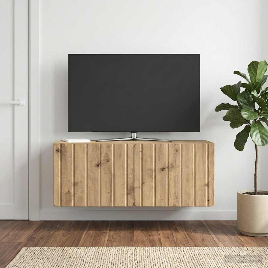 vidaXL Wandmontierter TV-Schrank 78,5 x 31 x 30 cm Artisan-Eiche