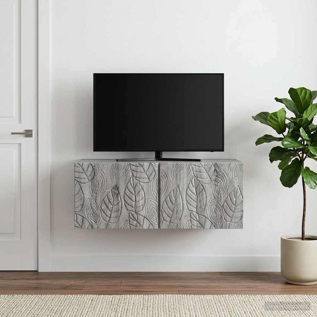 vidaXL Wandmontierter TV-Schrank 59,5 x 41 x 30 cm Grau Sonoma