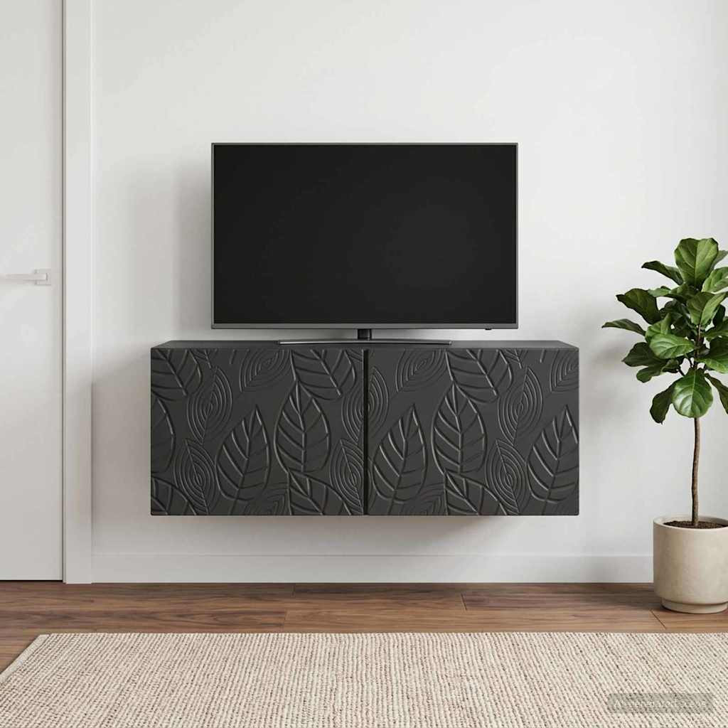 vidaXL Wandmontierter TV-Schrank 78,5 x 41 x 30 cm Schwarz