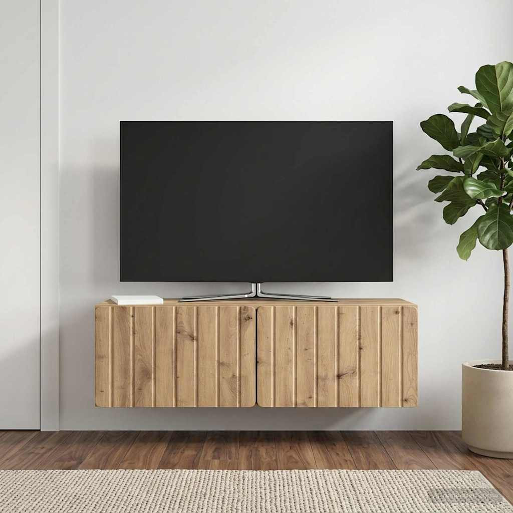 vidaXL Wandmontierter TV-Schrank 98 x 31 x 30 cm Artisan-Eiche