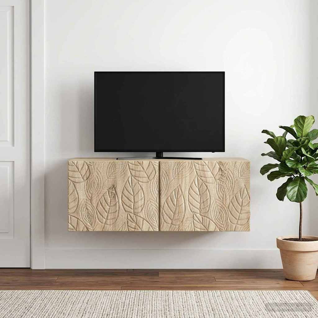 vidaXL Wandmontierter TV-Schrank 78,5 x 41 x 30 cm Sonoma-Eiche