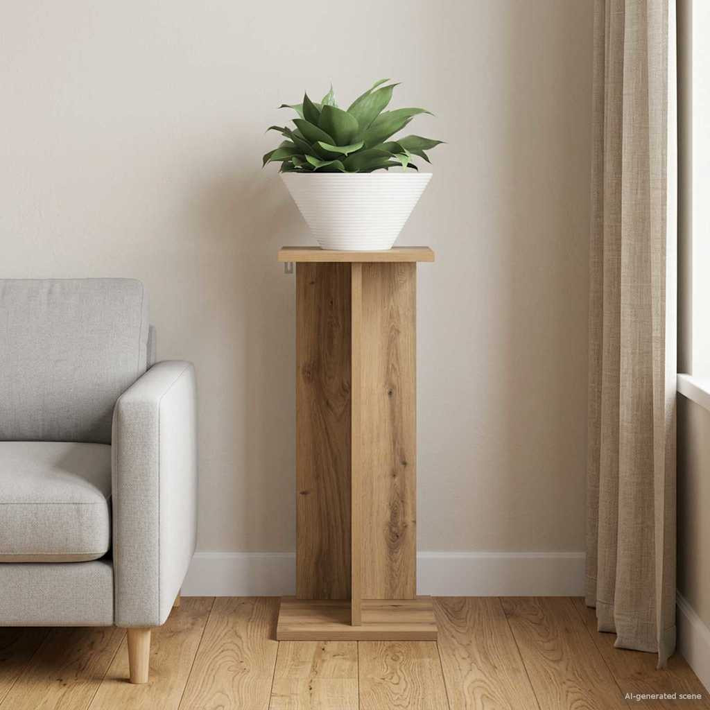 vidaXL Pflanzenständer Artisan-Eiche 25 x 25,5 x 60,5 cm Holzwerkstoff