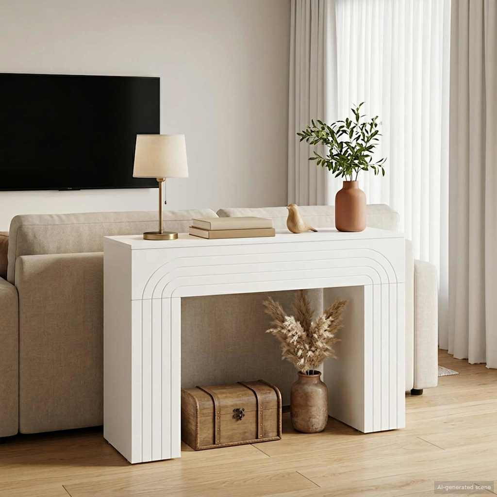 vidaXL Couchtisch Weiß 102 x 35 x 75 cm Holzwerkstoff