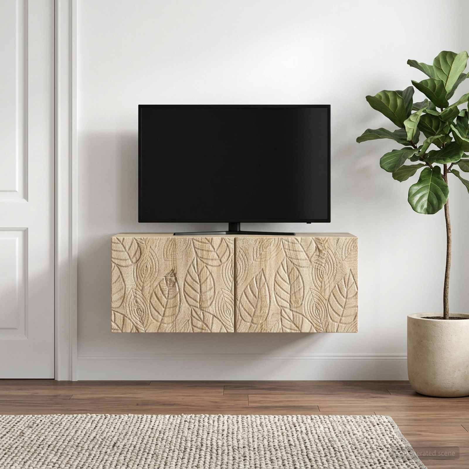 vidaXL Wandmontierter TV-Schrank 98 x 41 x 30 cm Sonoma-Eiche
