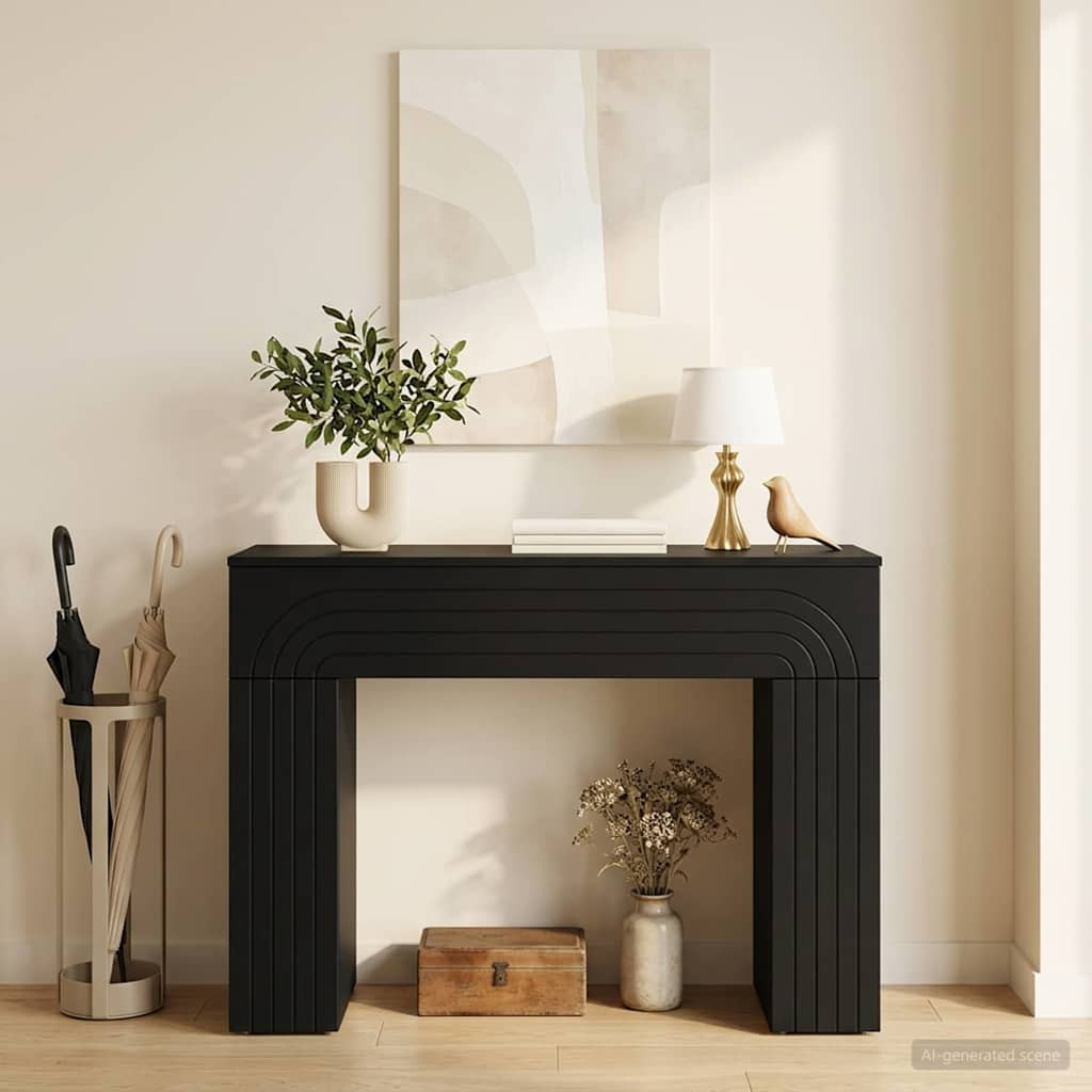 vidaXL Couchtisch Schwarz 102 x 35 x 75 cm Holzwerkstoff