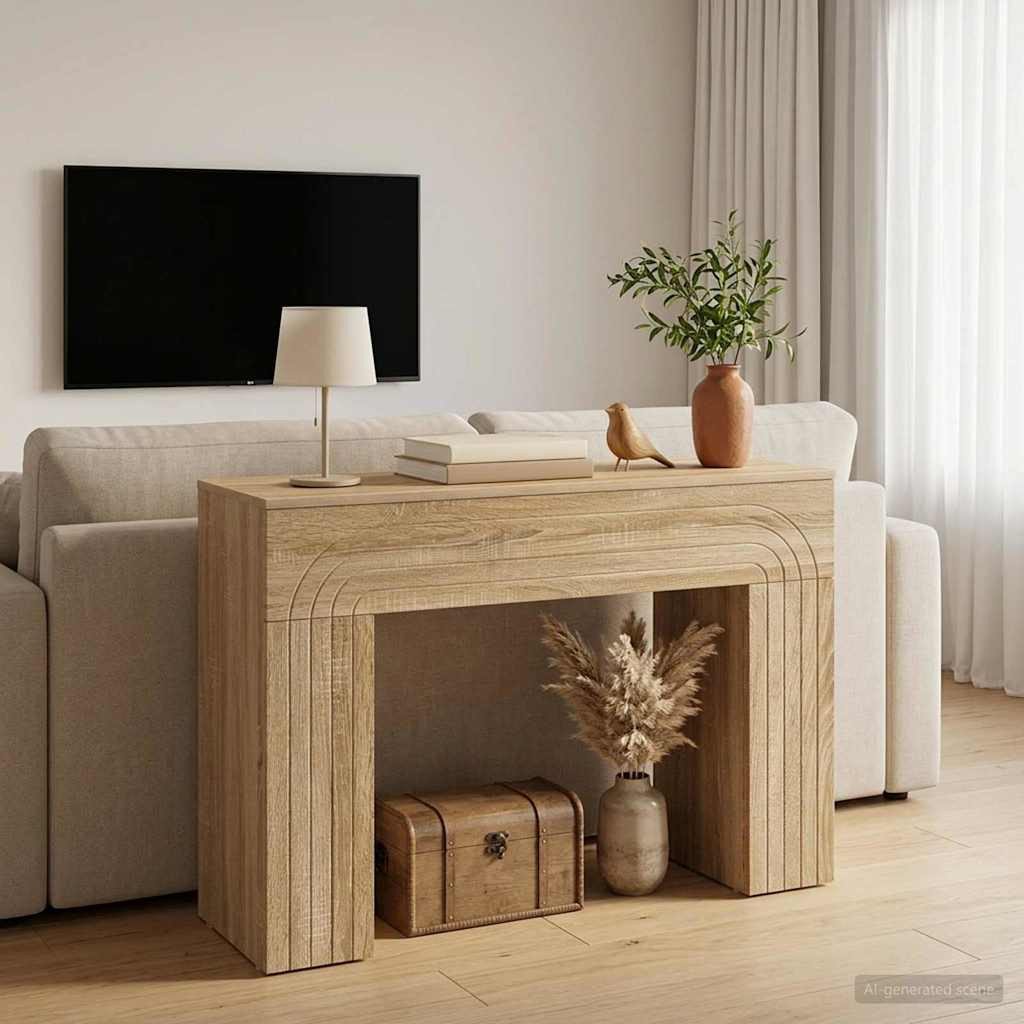 vidaXL Couchtisch Sonoma-Eiche 102 x 35 x 75 cm Holzwerkstoff