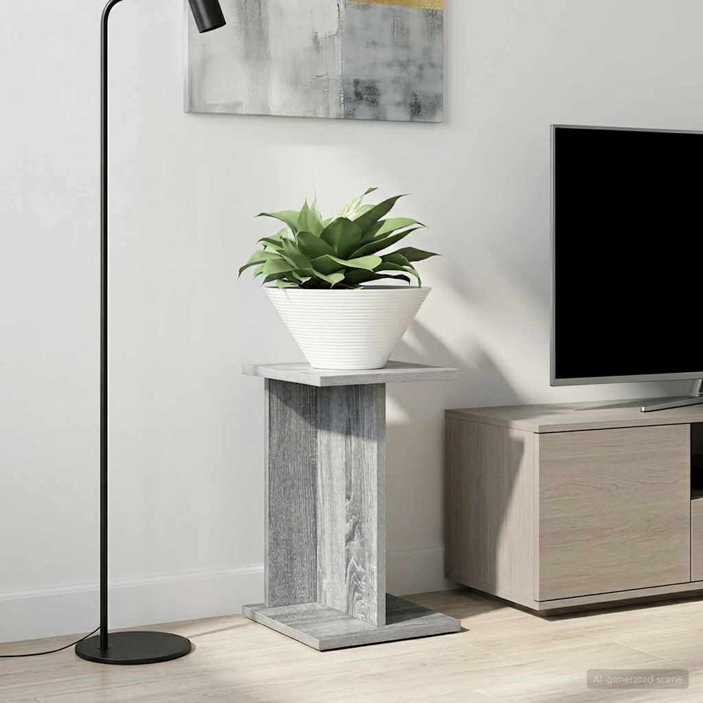vidaXL Pflanzenständer 2 stk. Graues Sonoma 25 x 25,5 x 40,5 cm