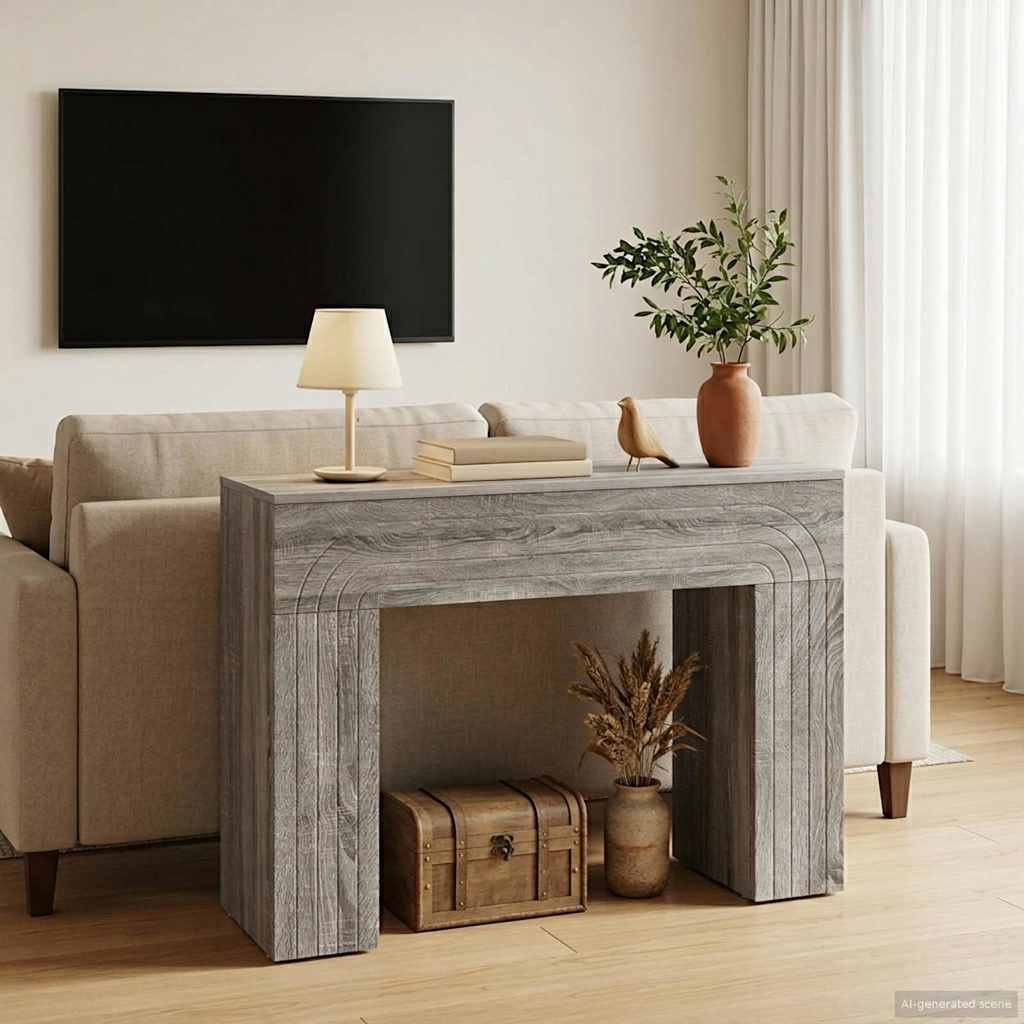 vidaXL Couchtisch Graues Sonoma 102 x 35 x 75 cm Holzwerkstoff