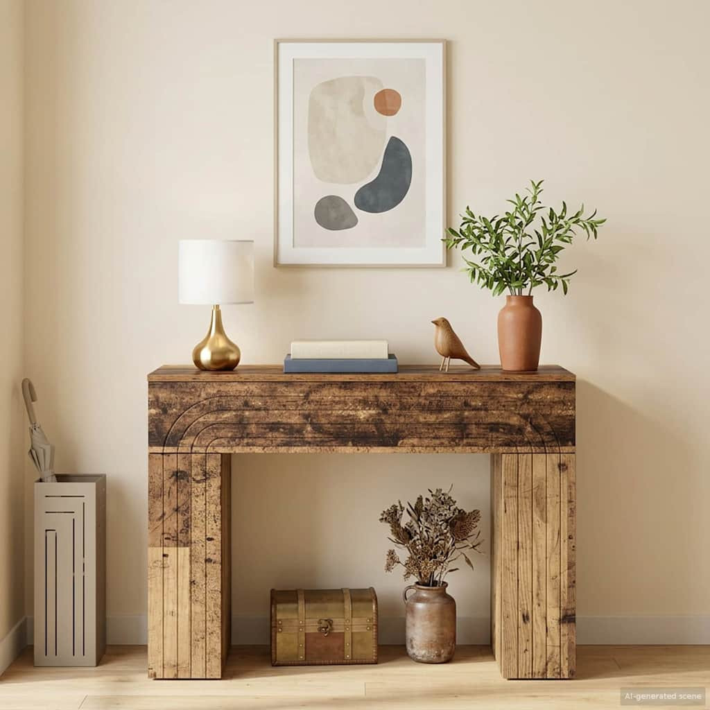 vidaXL Couchtisch Altholz 102 x 35 x 75 cm Holzwerkstoff