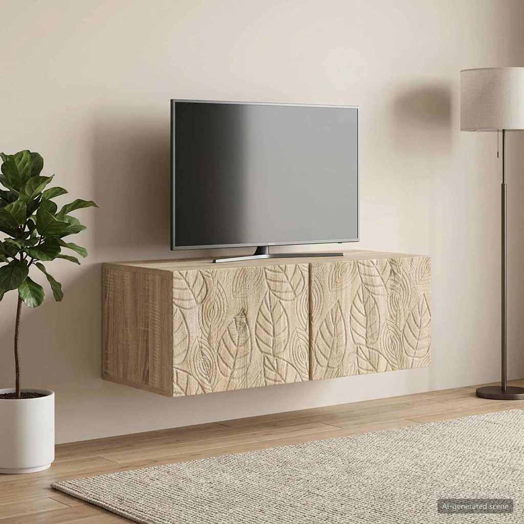 vidaXL Wandmontierter TV-Schrank 59,5 x 31 cm Sonoma-Eiche