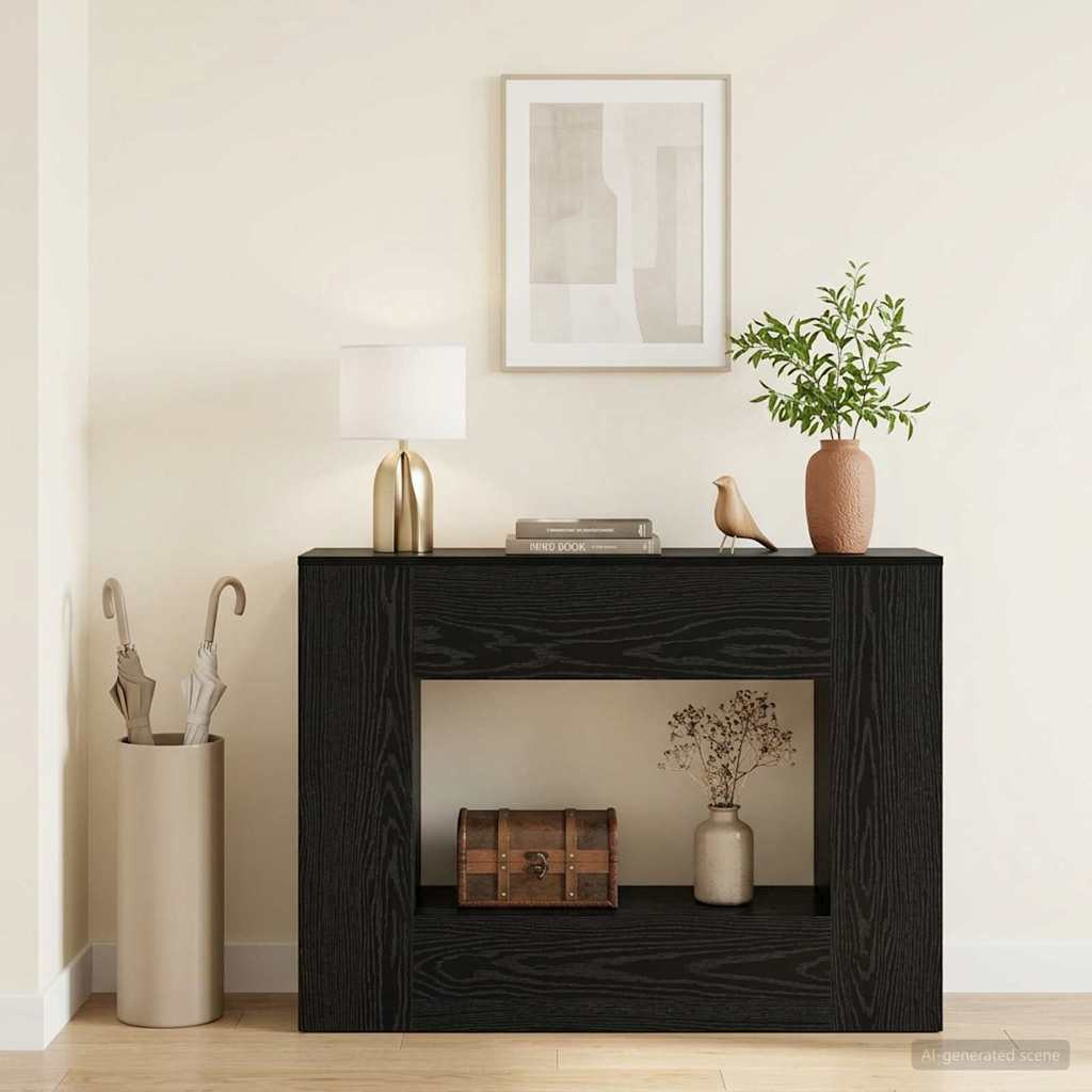 vidaXL Schwarze Eiche 101 x 30 x 74 cm