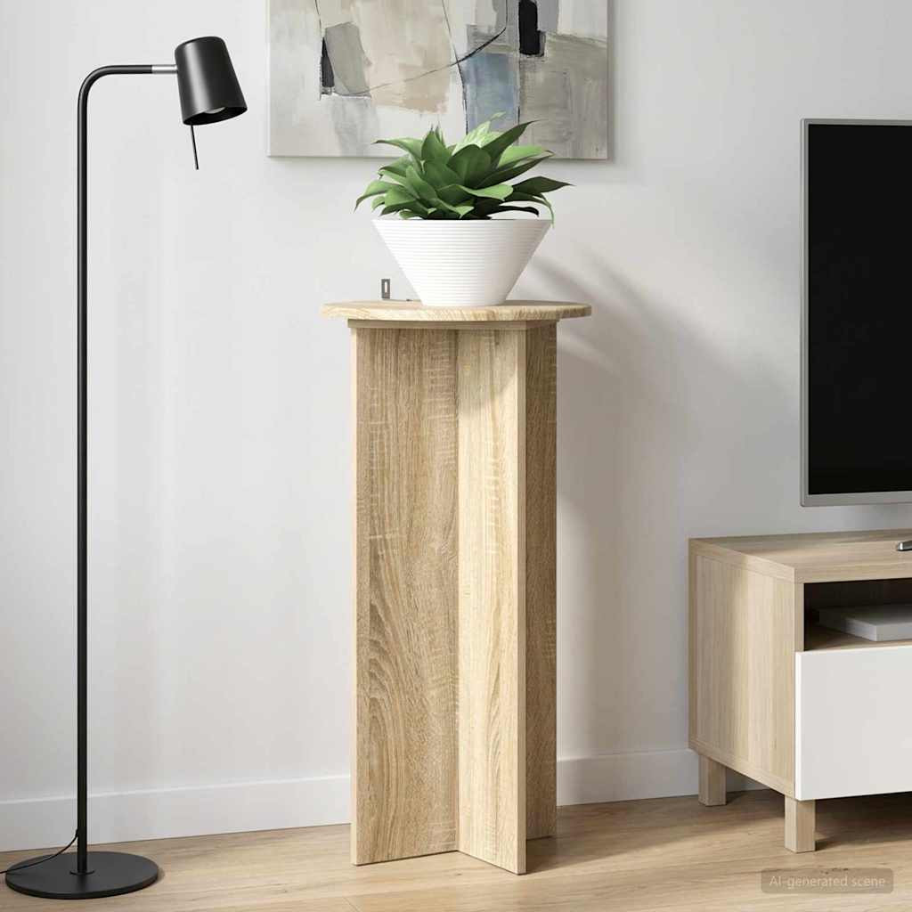 vidaXL Pflanzenständer 2 pcs Sonoma-Eiche 40 x 40 x 80 cm