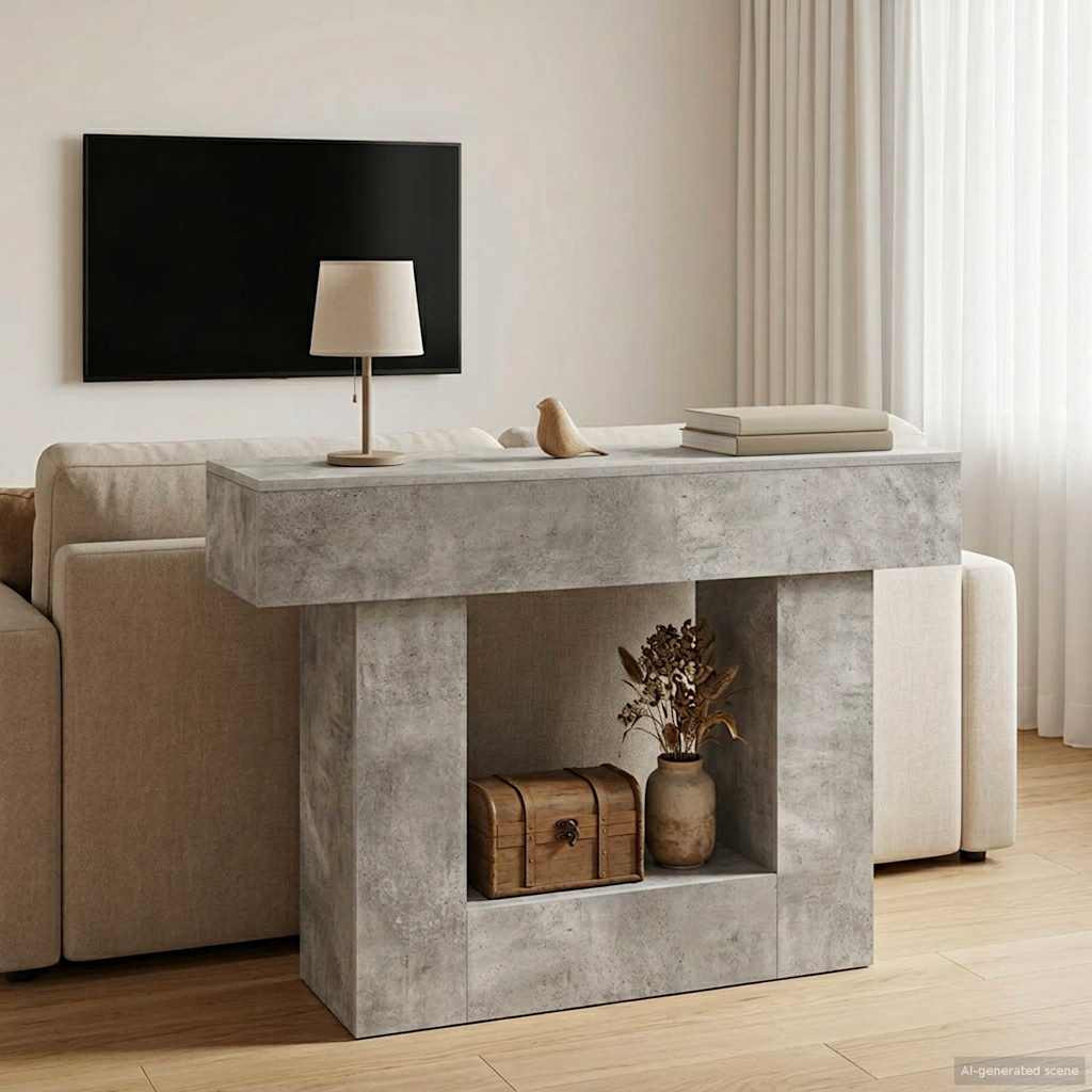 vidaXL Betongrau 101 x 30 x 74 cm