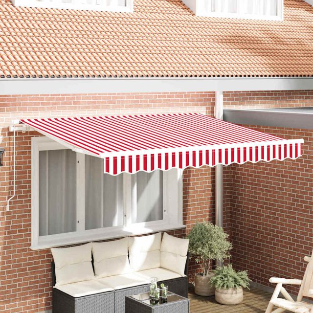 vidaXL Einziehbare Markise Rot 250 x 200 cm Stoff