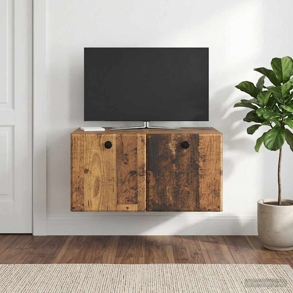 vidaXL Wandmontierter TV-Schrank 59,5 x 41 x 30 cm Altholz