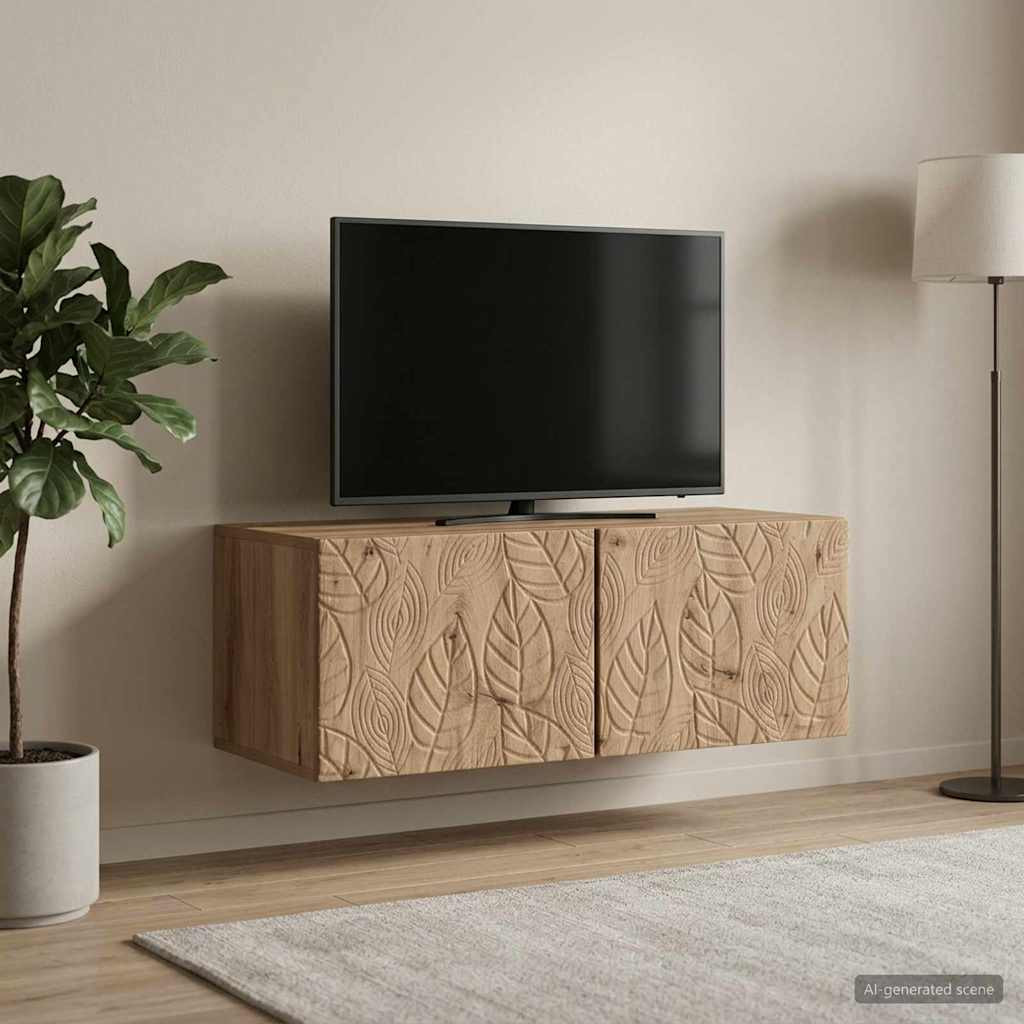 vidaXL Wandmontierter TV-Schrank 78,5 x 31 cm Artisan-Eiche