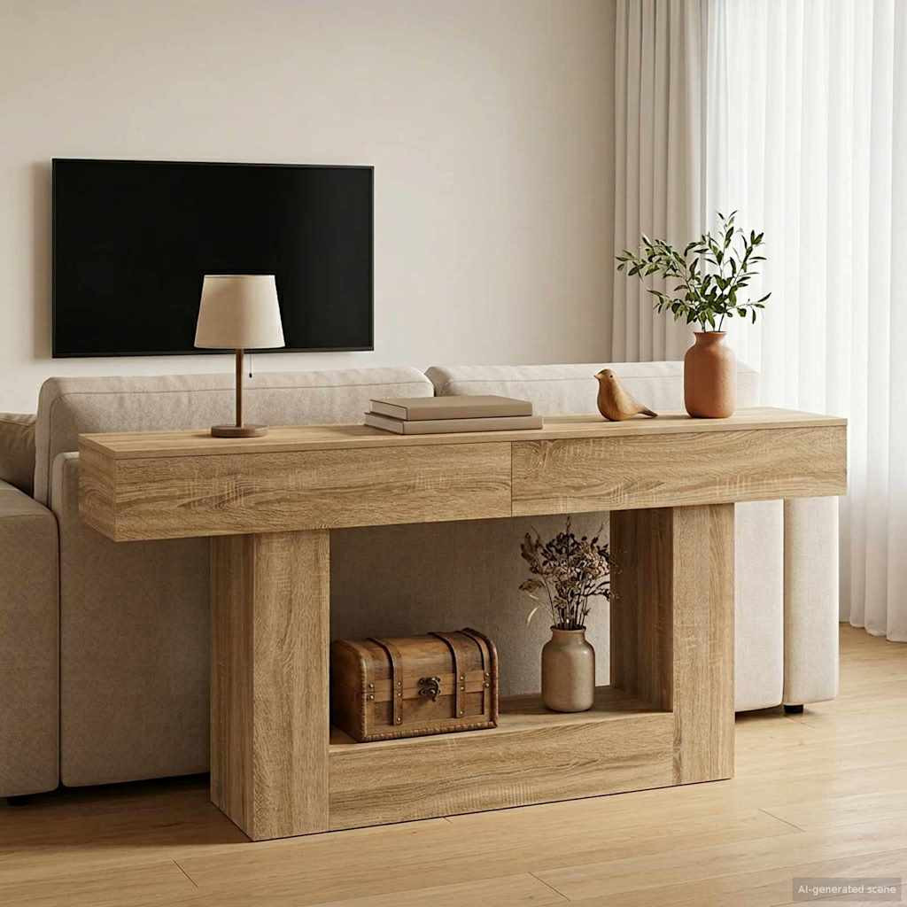 vidaXL Sonoma-Eiche 160 x 30 x 74 cm