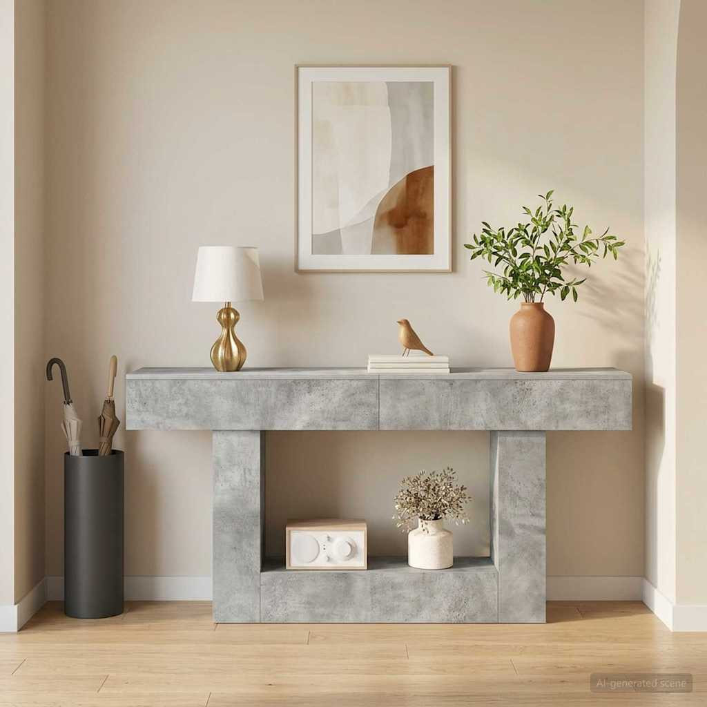 vidaXL Betongrau 160 x 30 x 74 cm