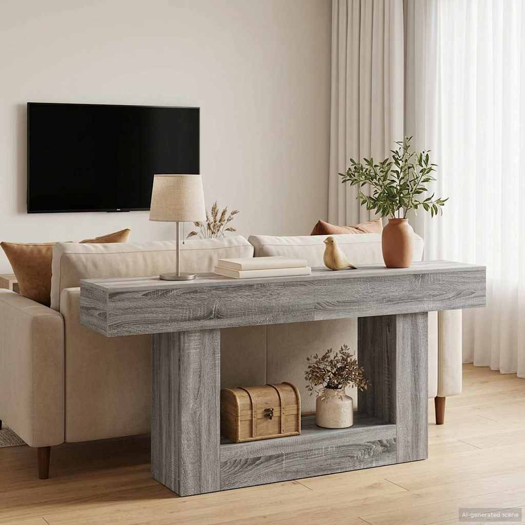 vidaXL Graues Sonoma 160 x 30 x 74 cm