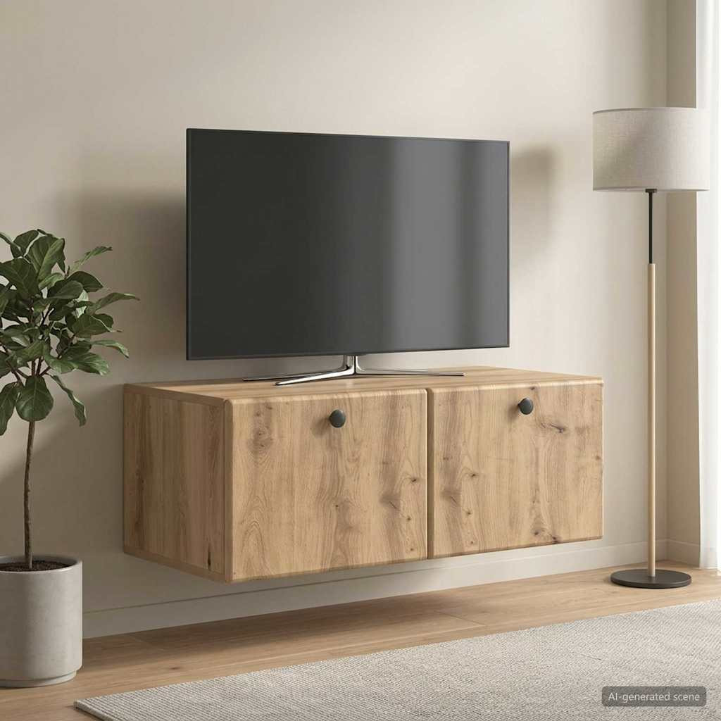 vidaXL Wandmontierter TV-Schrank 78,5 x 41 x 30 cm Artisan-Eiche