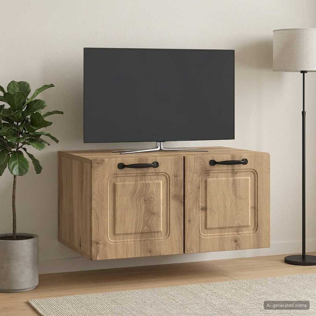 vidaXL Wandmontierter TV-Schrank 59,5 x 41 x 30 cm Artisan-Eiche
