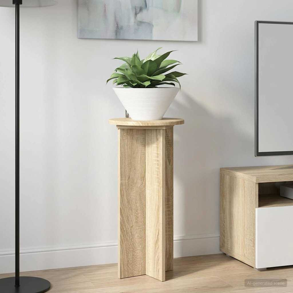 vidaXL Pflanzenständer 2 pcs Sonoma-Eiche 29,5 x 29,5 x 60 cm