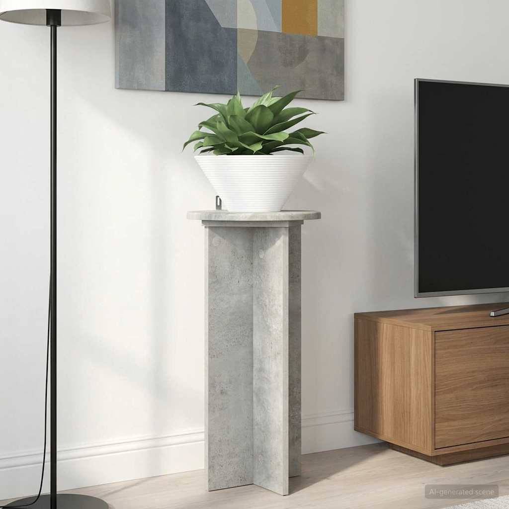 vidaXL Pflanzenständer 2 pcs Betongrau 29,5 x 29,5 x 60 cm