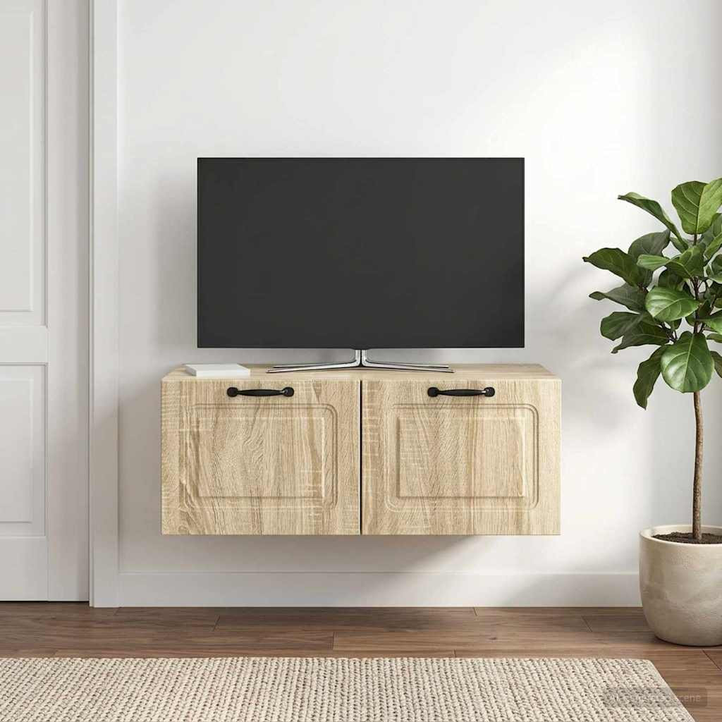 vidaXL Wandmontierter TV-Schrank Sonoma-Eiche 78,5 x 41 x 30 cm